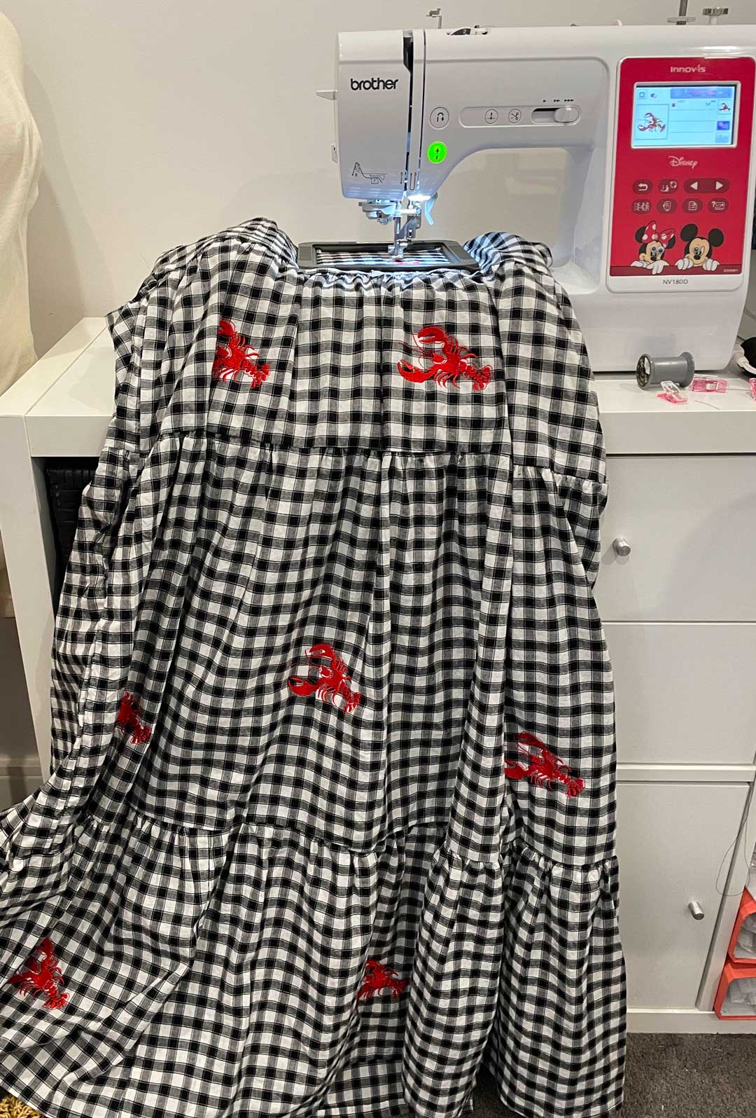 Embroider a dress with Lobsters!